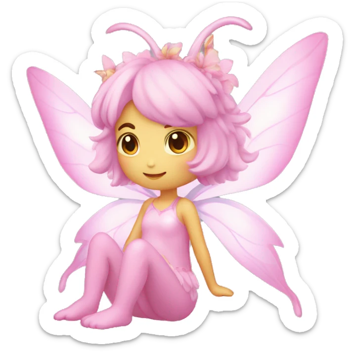 Shiny Pastel Pink Fairy Fakémon sticker