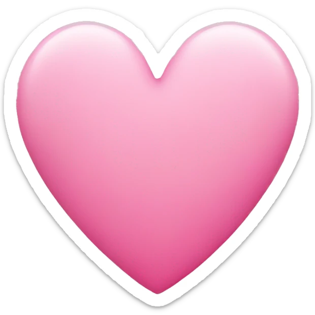 Pink heart sticker
