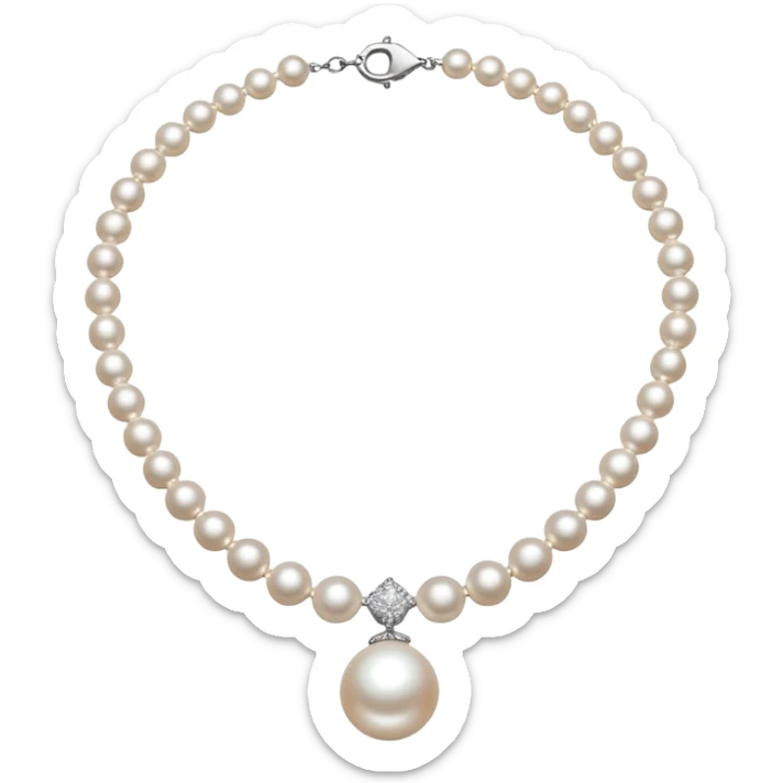 pearl necklace emoji sticker