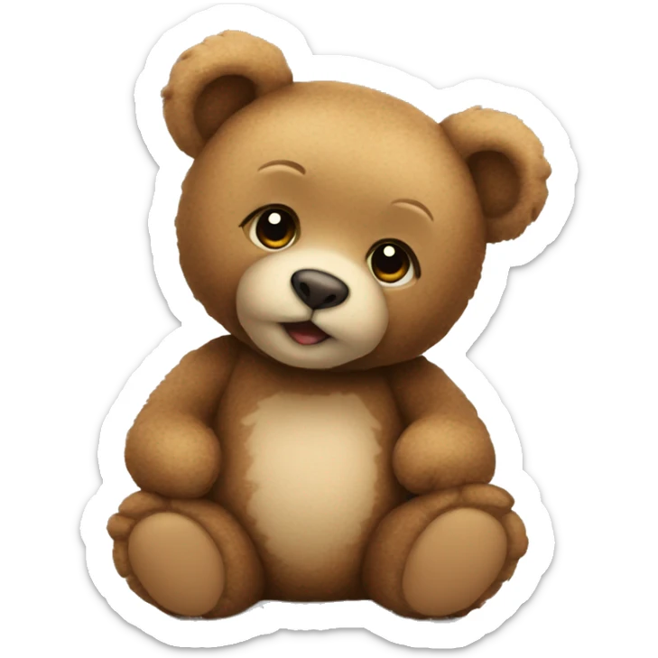  A cute teddy bear  sticker