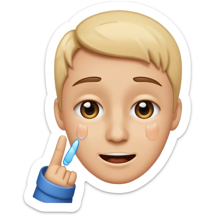 A combination of Face with Tears of Joy and Index Pointing at the Viewer sticker