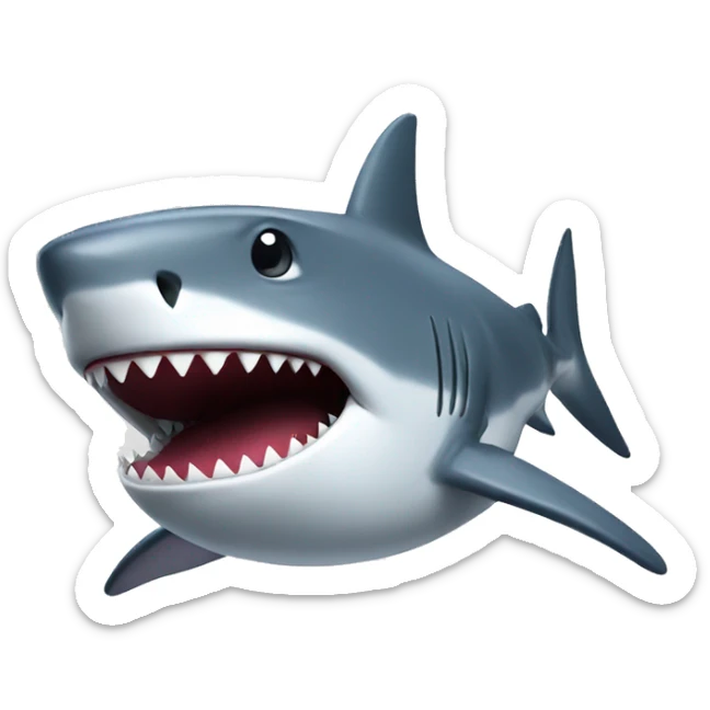 shark with top sticker