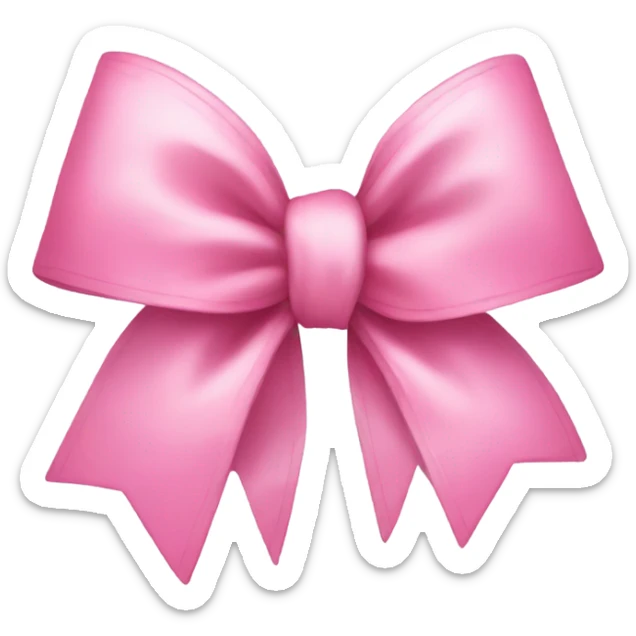 Pink cute bow sticker