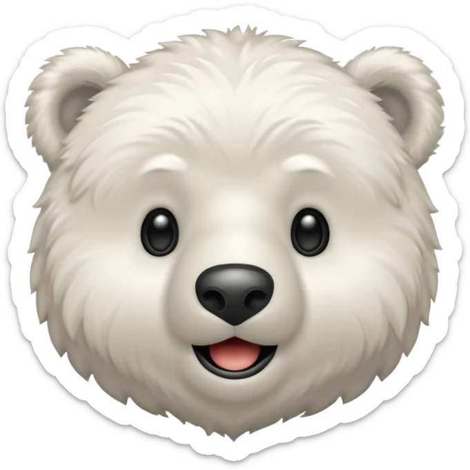 Puedes hacer un oso polar el cual este guiñendo el ojo de esta manera 😉 sticker