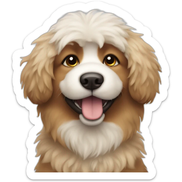 fluffy dog sticker