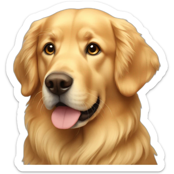 golden retriver sticker