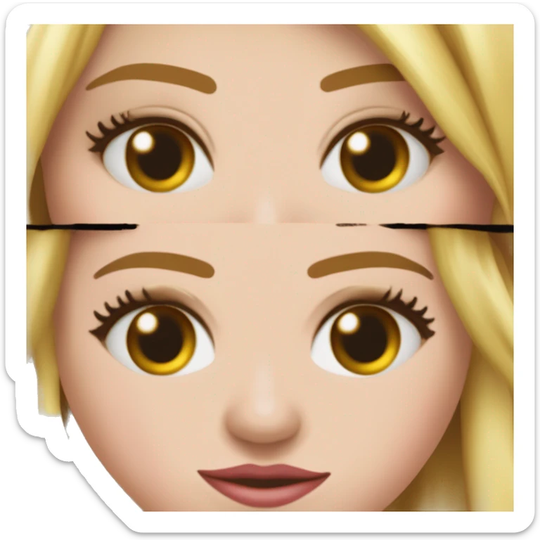 Una cara sorprendida con cejas levantadas, mejillas sonrojadas, boca en mueca, y un símbolo de "prohibido" o "X" roja detrás para representar la cancelación pública. sticker