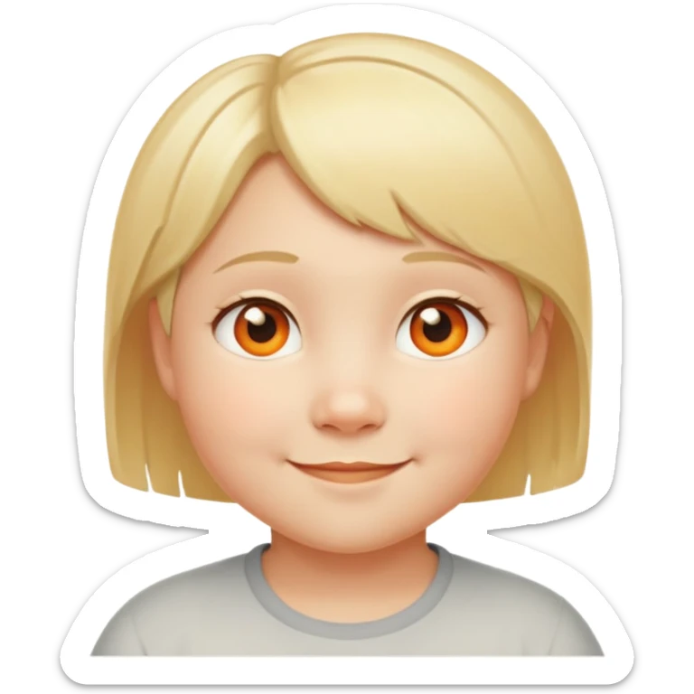 "- Nam
- 10 tuổi
- Da trắng
- Tóc ngắn, vàng
- Cười tươi, mặt mũm mĩm
- Mắt cam
" sticker