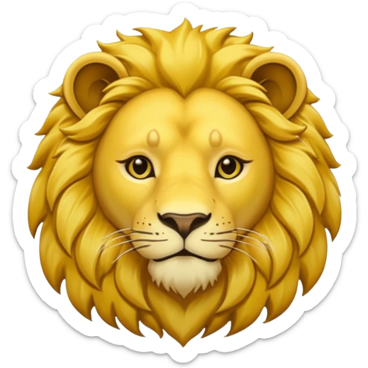 Fais une pièce d'or détailée avec l'inscription F, Fcoins. et un lion dessiné vue de côté en 2D sticker