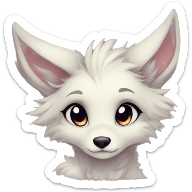 Shy kawaii cute anthro furry by Falvie, LiLaiRa, griffsnuff, AngieWolf sticker