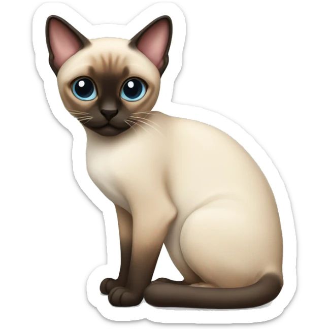 Siamese cat sticker