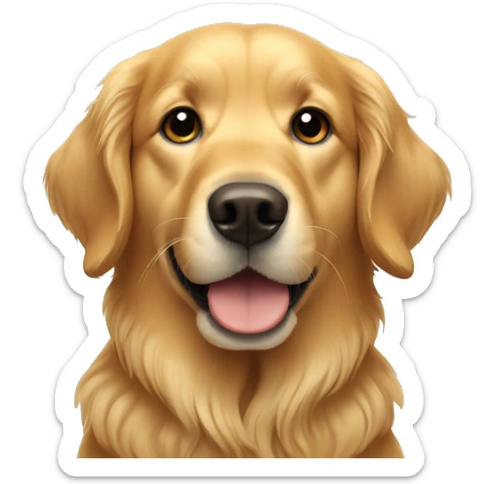 golden retriever  sticker