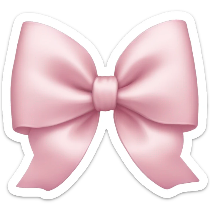 Light pink bow sticker