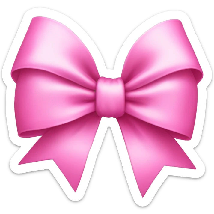 pink bow sticker