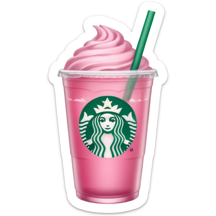starbucks pink drink sticker