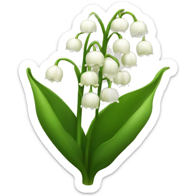lily of the valley sticker