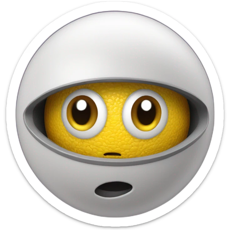 3d sphere with a cartoon Spider Jockey skin texture with big feminine eyes sticker