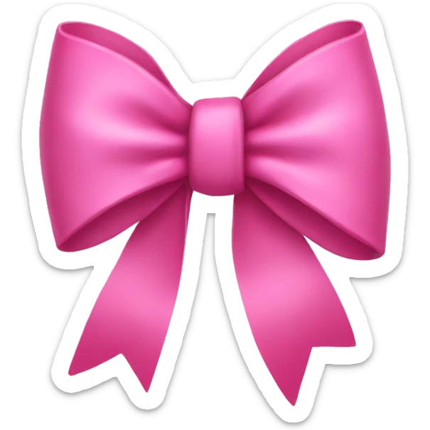 pink bow sticker