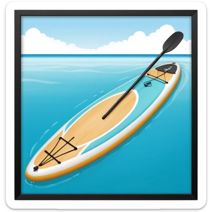 Tabla de sup con remo sticker