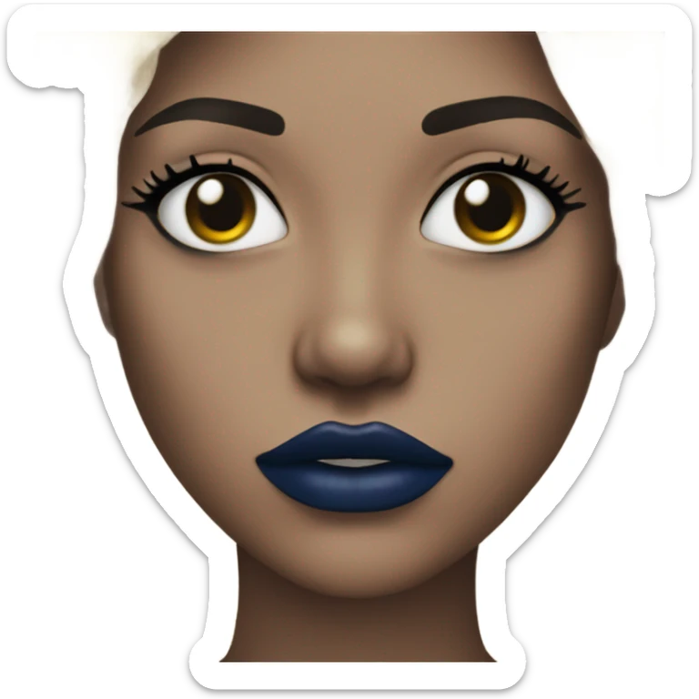 
dark blue lips sticker
