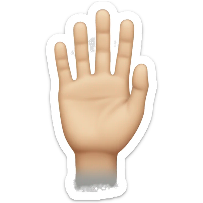 Hand sticker