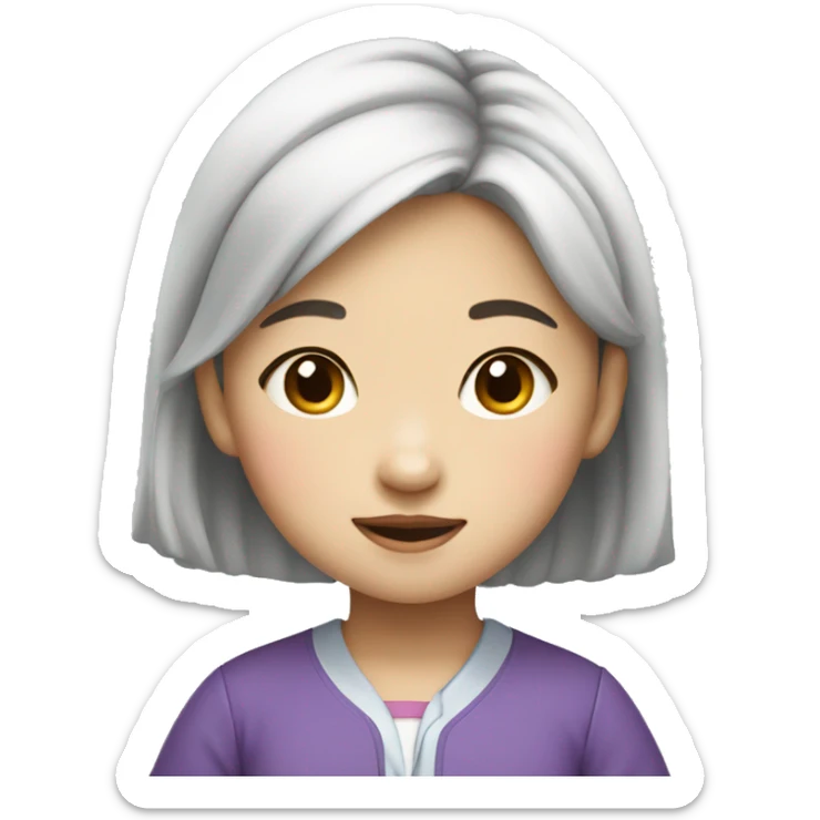 a chinese girl who is the elite of her Kindergarten sticker