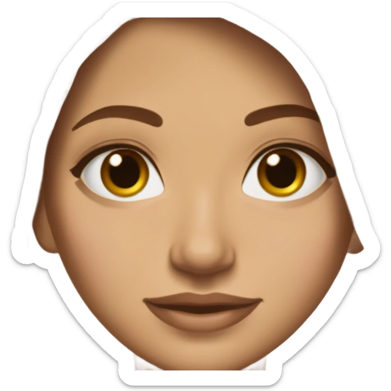 yasma is a girl with long brown hair, brown eyes, she is tall and the most beautiful girl in the world could be a super model  sticker