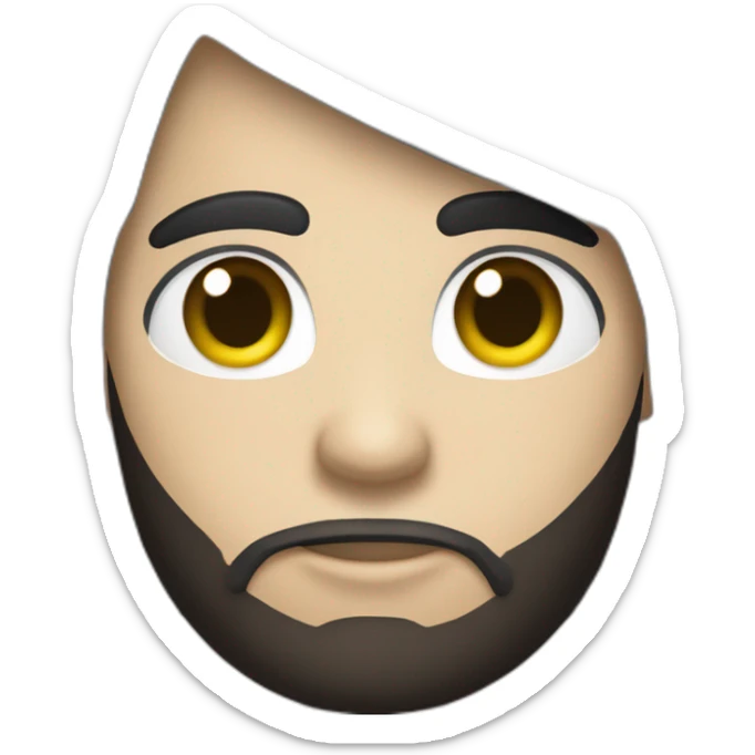 hazme un pan, con la cara de Anuel, y que sea en blanco y negro porfis ;) sticker