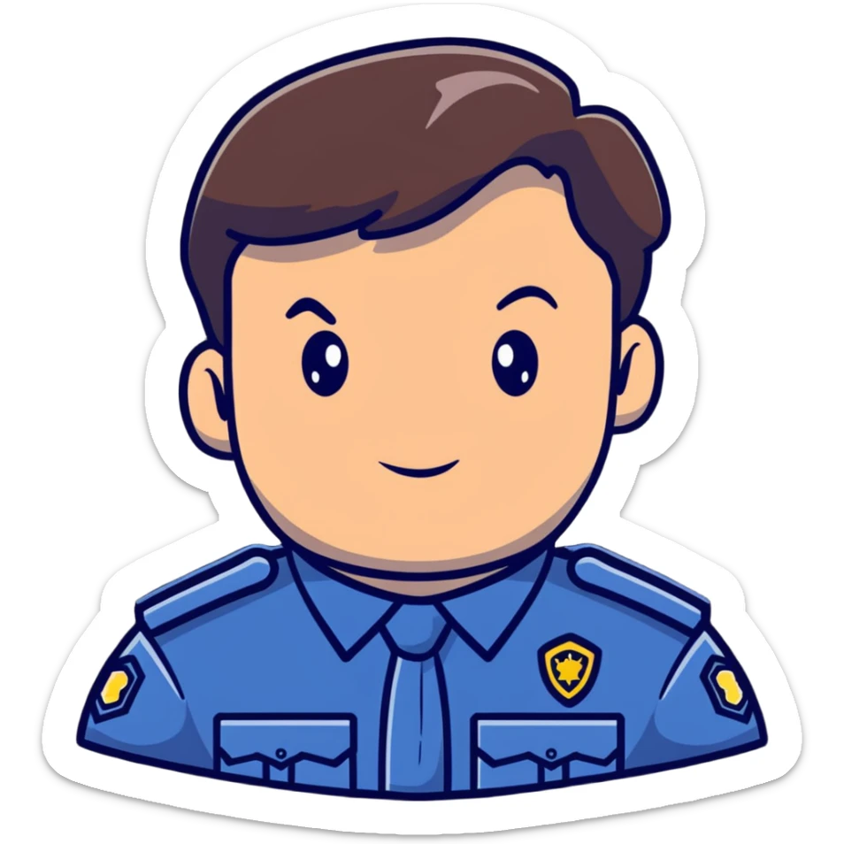 Nathan Fillion as John Nolan from The Rookie, police officer with short hair and uniform sticker