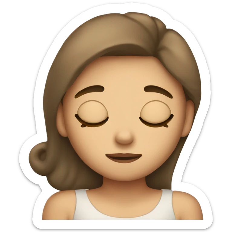 girl sleeping sticker