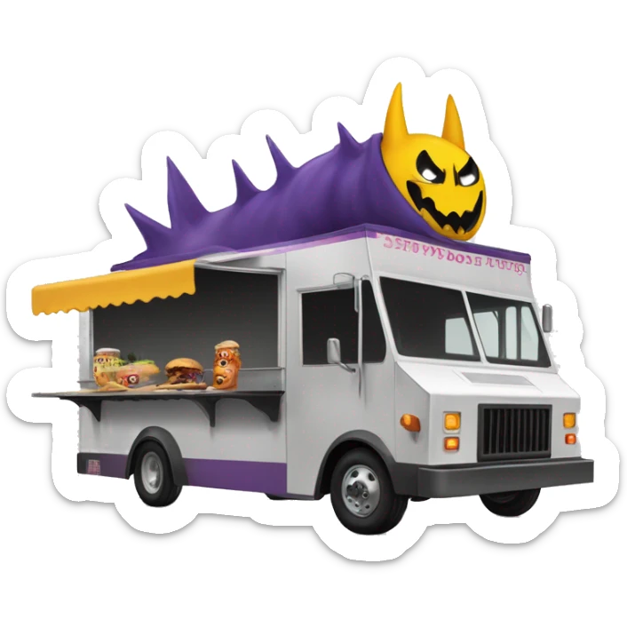 Batgirl monster killer 1917 food truck sticker