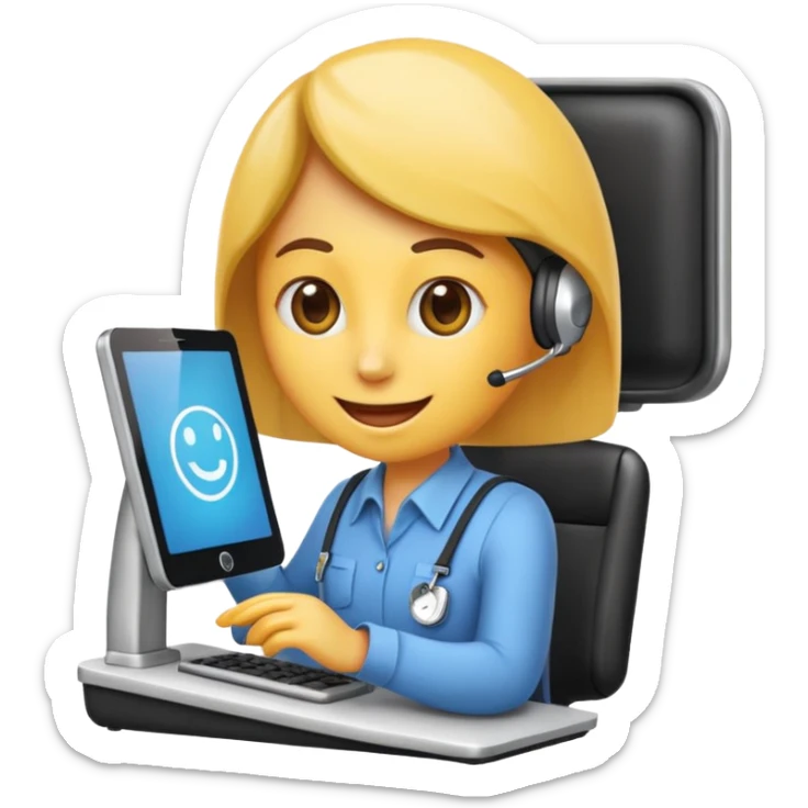 hazme un emoji que le este ayudando a una empresa a dejar de perder tiempo en tareas repetitivas y empezar a centrarse en lo que realmente importa: crecer. sticker