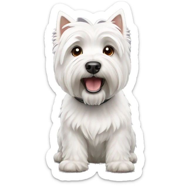 West Highland White terrier  sticker