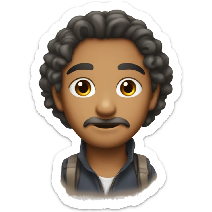 tengo pelo chino, morena, ojos rasgados, labios grandes, pecosa, y cab sticker