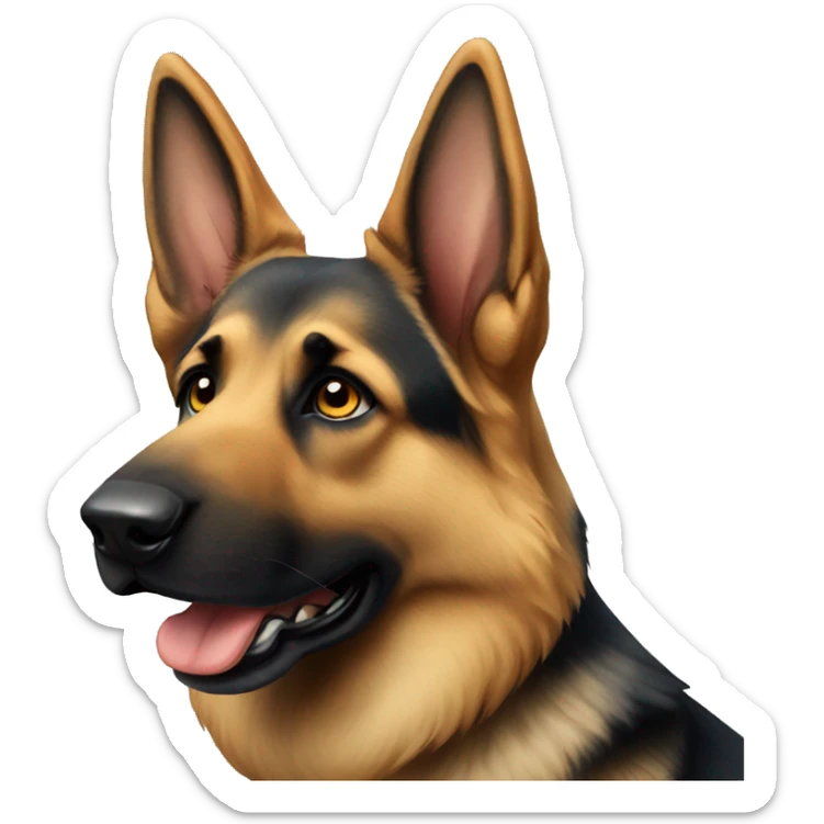 German shepherd sticker