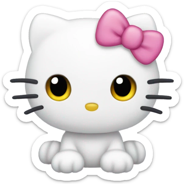 Cute hello kitty sticker