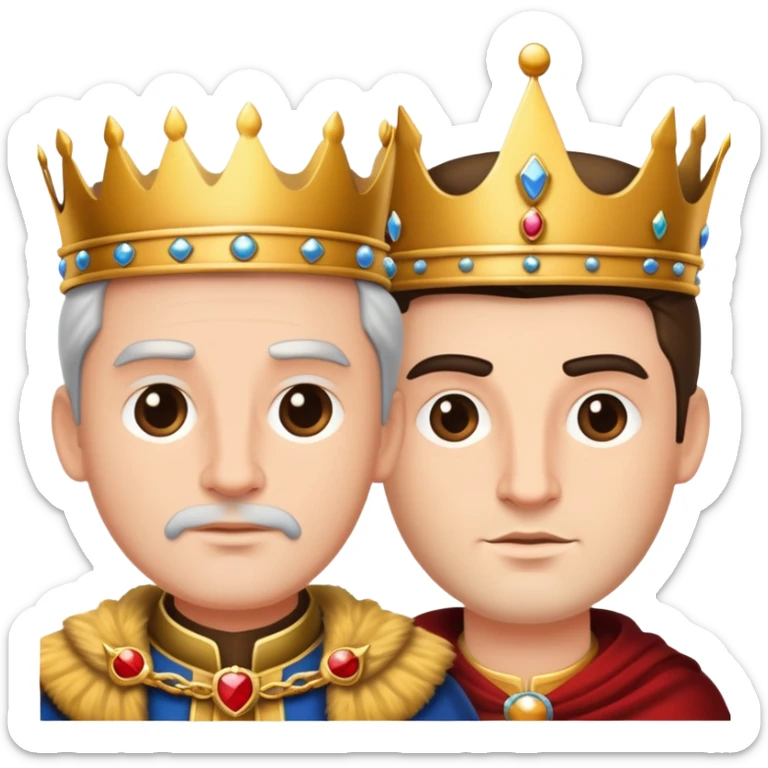 King with man sticker