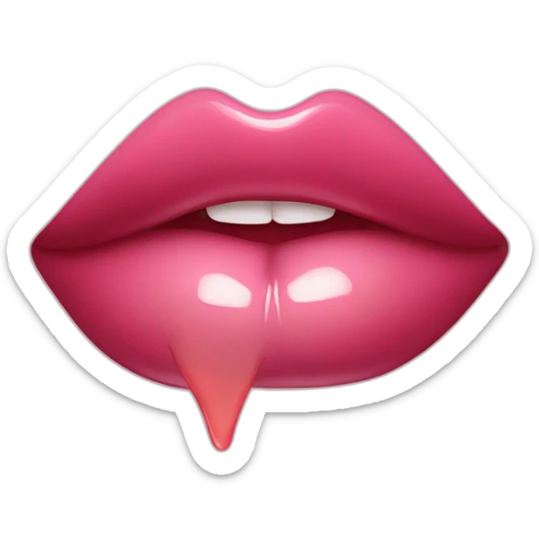 Lip gloss sticker
