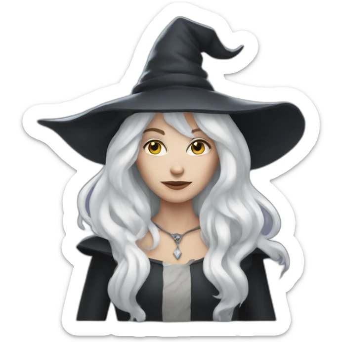 white witch sticker