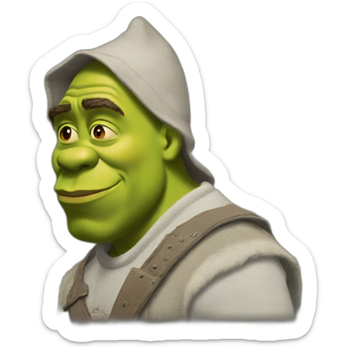 shrek nigga sticker