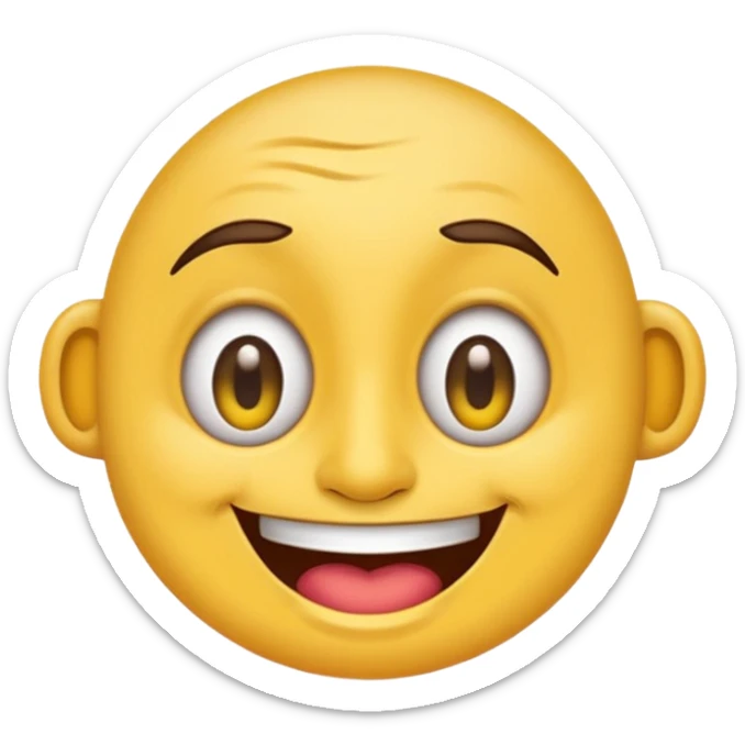cartoon sticker of a colorful and cheerful drunk and dizzy emoji, no text, suitable for WhatsApp and Instagram sticker