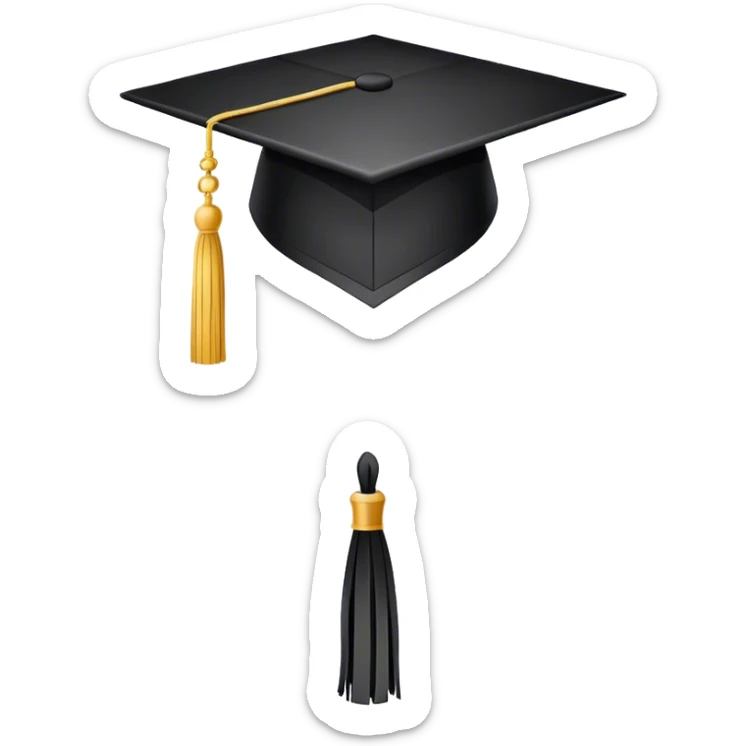 Danish graduation cap sticker
