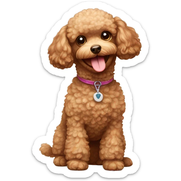 toy poodle sticker