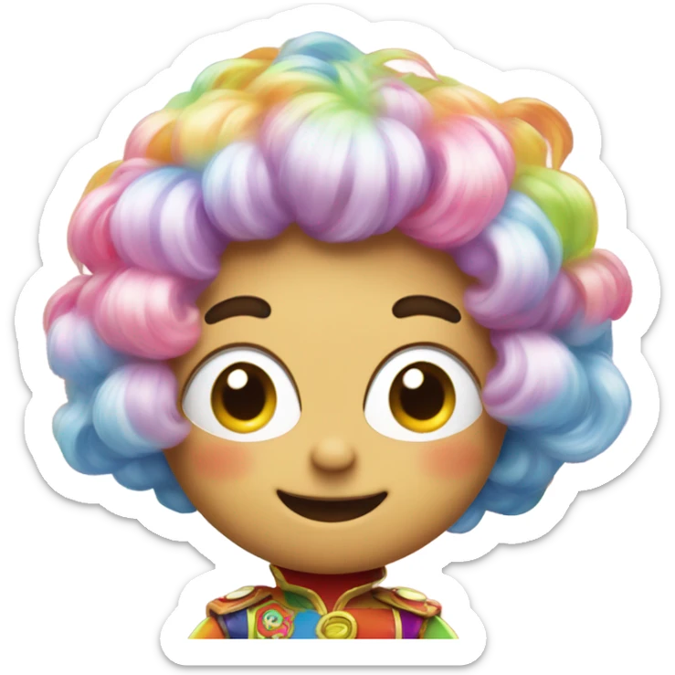 Anpanman with wig  sticker