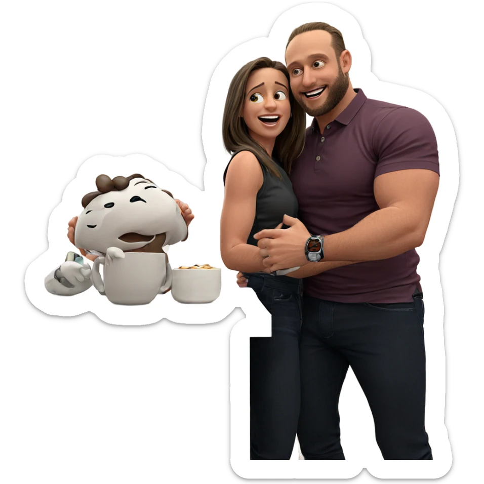 sweet moment indoors together sticker