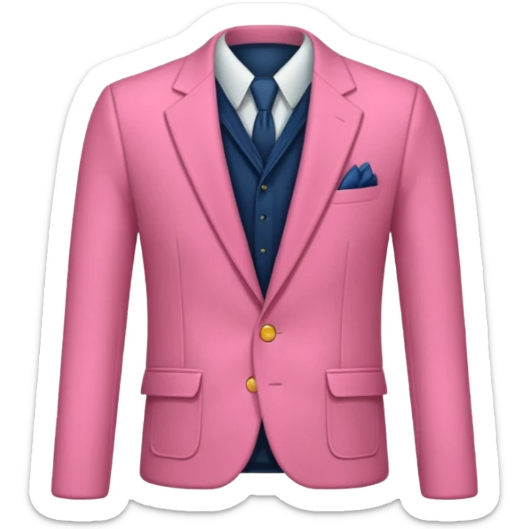 Quita a la chica, solo necesito el saco, que sea de color rosado sticker