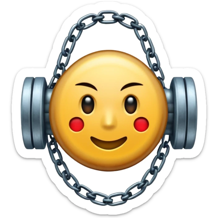 hace una cadena Fuerte, llamativo, con carácter. Nada tímido. Puede ser más grueso o con textura marcada. Colores intensos o metálico bien definido. Tiene que imponer. sticker