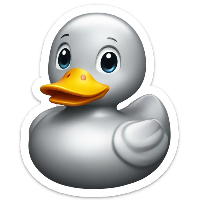 Shining rubber duck  sticker