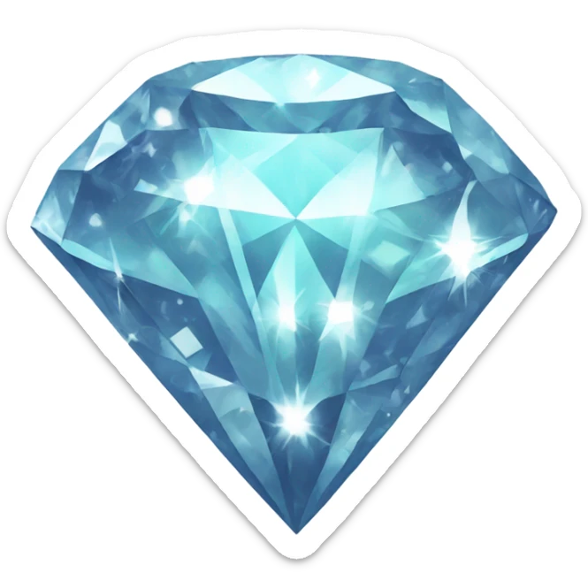 Glitter diamond sticker