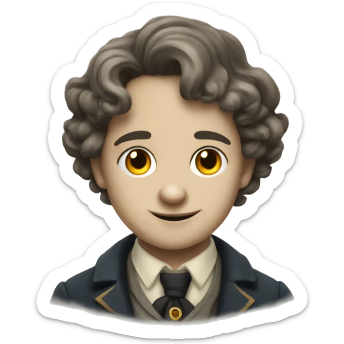 Baudelaire kids from a series of unfortunate events tv show sticker